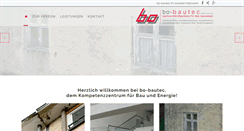 Desktop Screenshot of bo-bautec.de